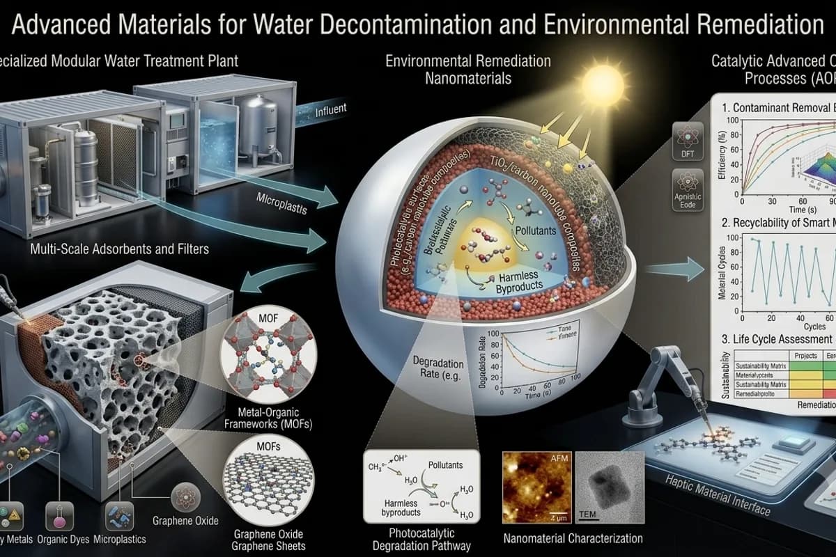 Advanced materials for water decontamination and environmental remediation